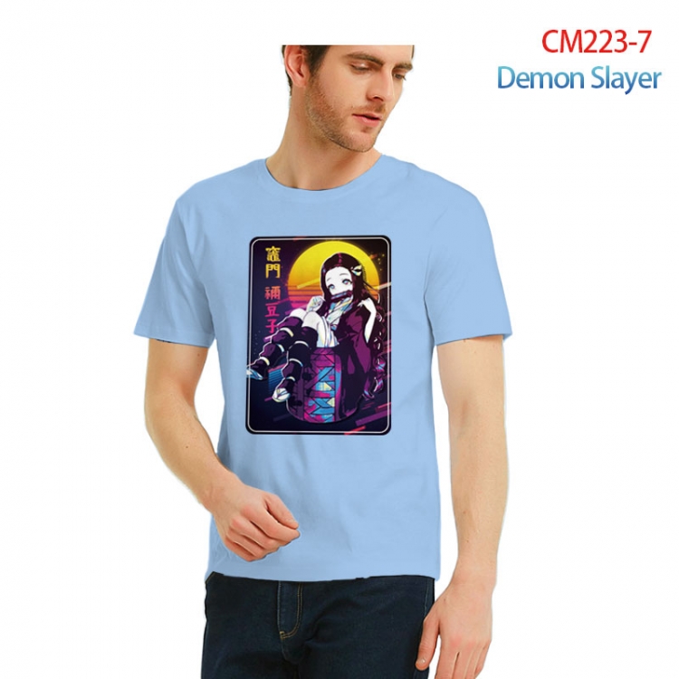 Demon Slayer Kimets Printed short-sleeved cotton T-shirt from S to 3XL  CM223-7