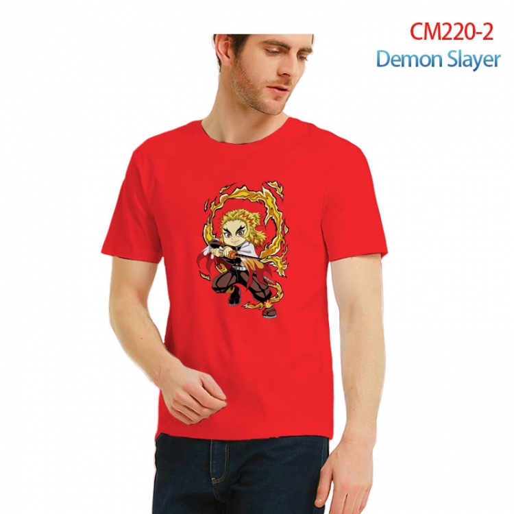 Demon Slayer Kimets Printed short-sleeved cotton T-shirt from S to 3XL   CM220-2