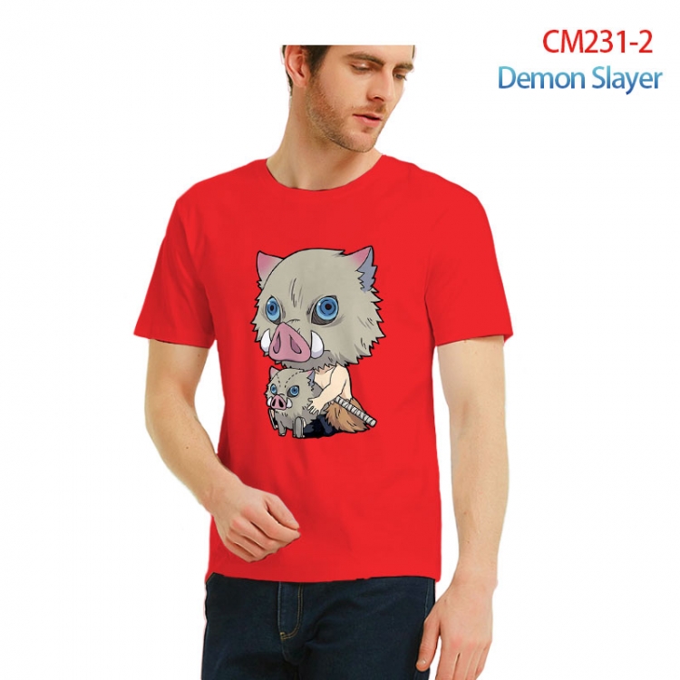 Demon Slayer Kimets Printed short-sleeved cotton T-shirt from S to 3XL   CM231-2