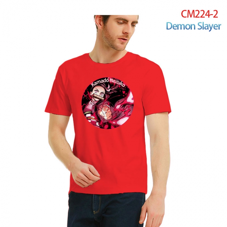 Demon Slayer Kimets Printed short-sleeved cotton T-shirt from S to 3XL  CM224-2