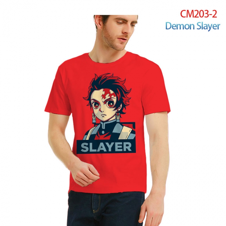 Demon Slayer Kimets Printed short-sleeved cotton T-shirt from S to 3XL  CM203-2