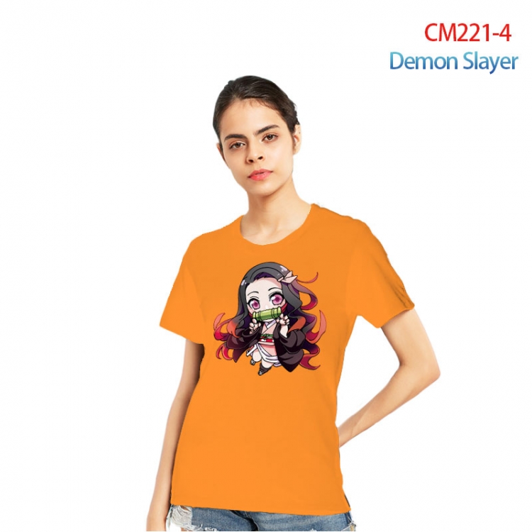 Demon Slayer Kimets Printed short-sleeved cotton T-shirt from S to 3XL  CM221-4