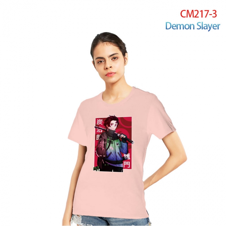 Demon Slayer Kimets Printed short-sleeved cotton T-shirt from S to 3XL  CM217-3