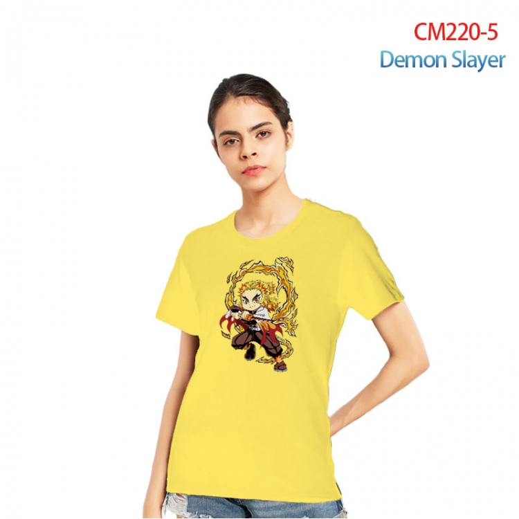 Demon Slayer Kimets Printed short-sleeved cotton T-shirt from S to 3XL  CM220-5