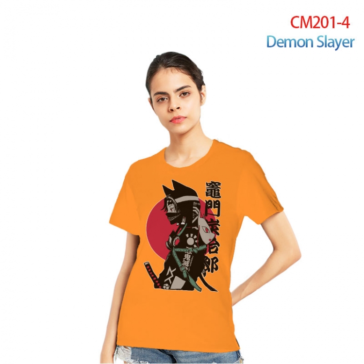 Demon Slayer Kimets Printed short-sleeved cotton T-shirt from S to 3XL   CM201-4