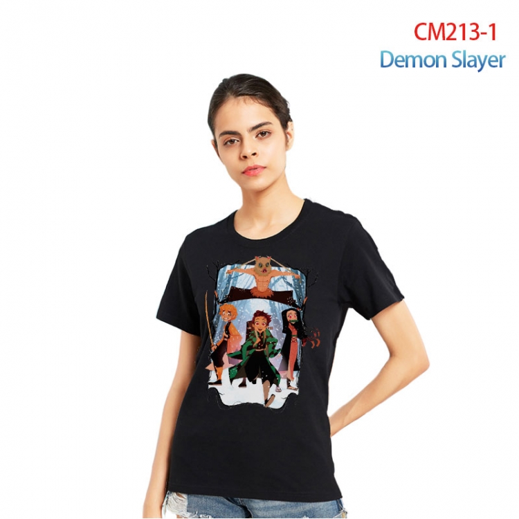 Demon Slayer Kimets Printed short-sleeved cotton T-shirt from S to 3XL  CM213-1