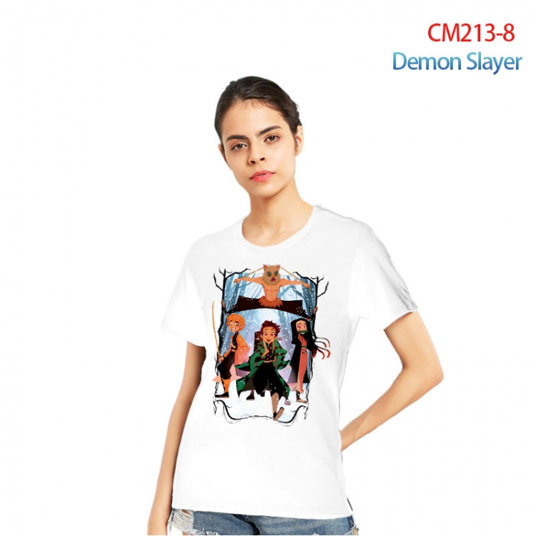 Demon Slayer Kimets Printed short-sleeved cotton T-shirt from S to 3XL  CM213-8