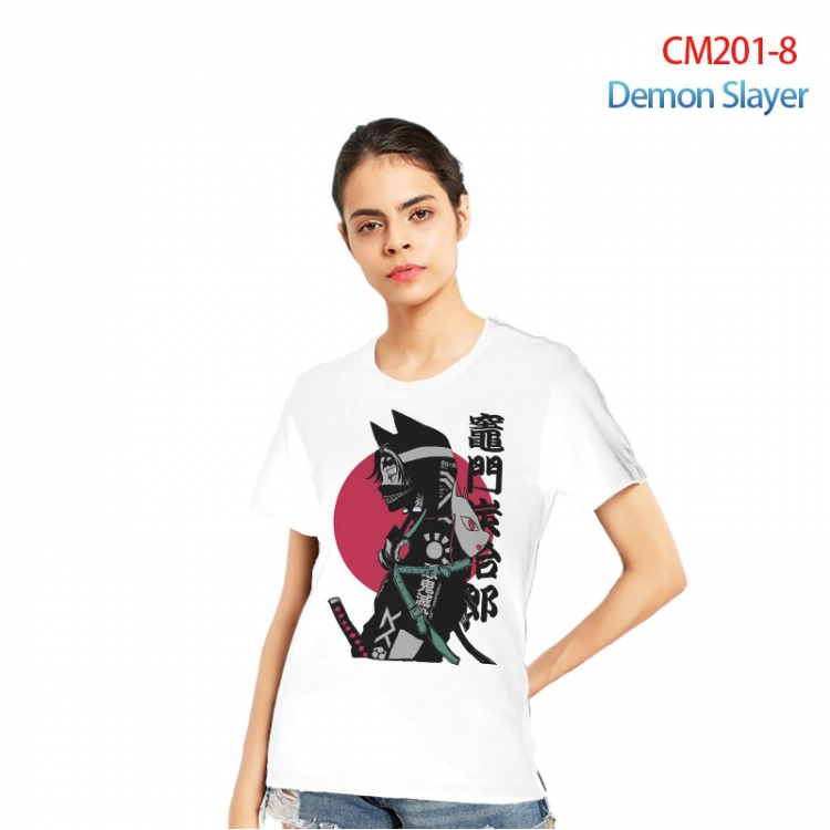 Demon Slayer Kimets Printed short-sleeved cotton T-shirt from S to 3XL   CM201-8