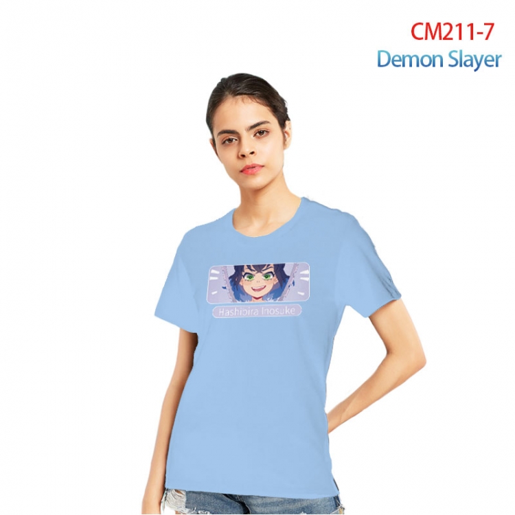 Demon Slayer Kimets Printed short-sleeved cotton T-shirt from S to 3XL  CM211-7