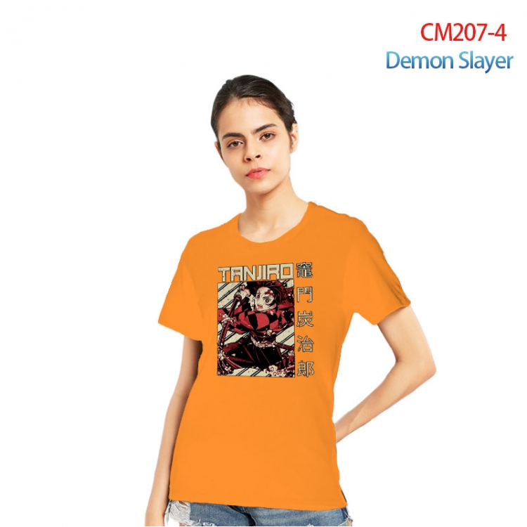 Demon Slayer Kimets Printed short-sleeved cotton T-shirt from S to 3XL  CM207-4