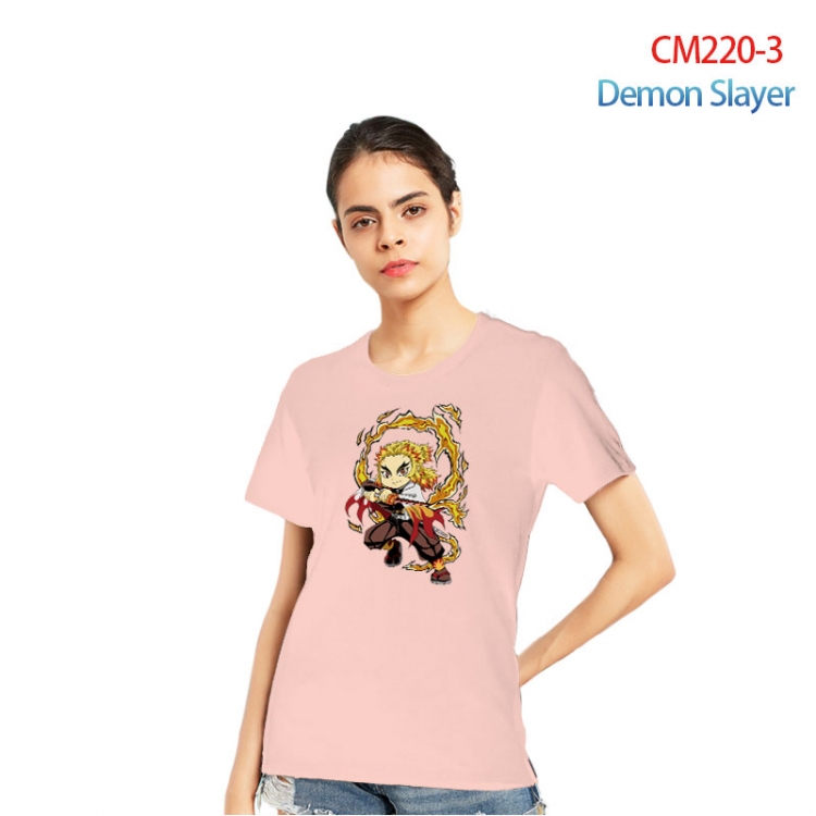 Demon Slayer Kimets Printed short-sleeved cotton T-shirt from S to 3XL  CM220-3