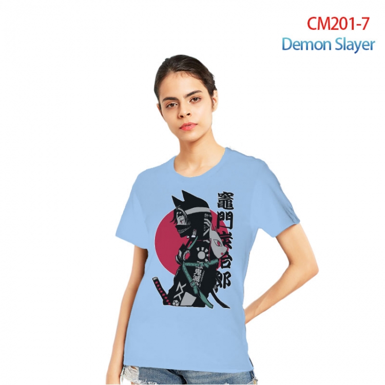 Demon Slayer Kimets Printed short-sleeved cotton T-shirt from S to 3XL  CM201-7