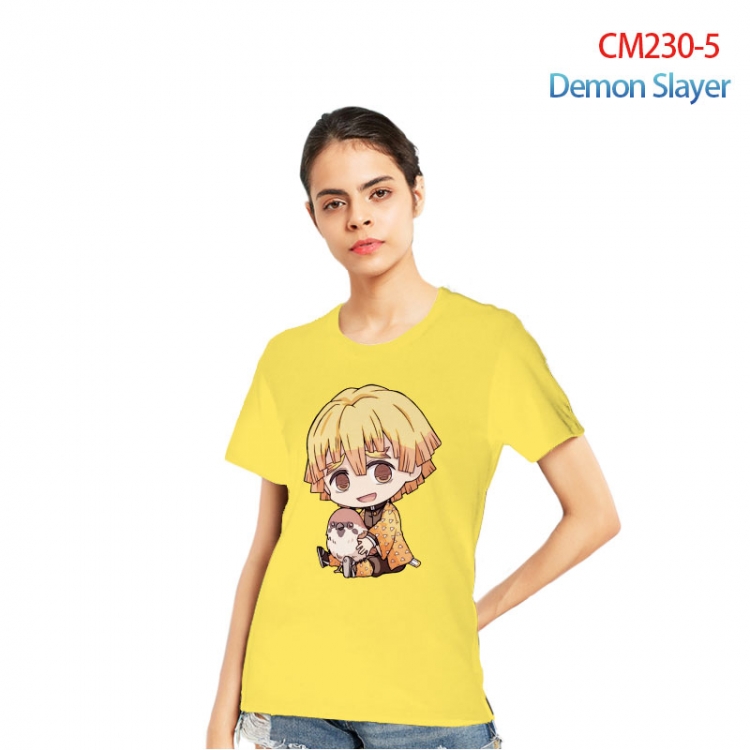 Demon Slayer Kimets Printed short-sleeved cotton T-shirt from S to 3XL  CM230-5