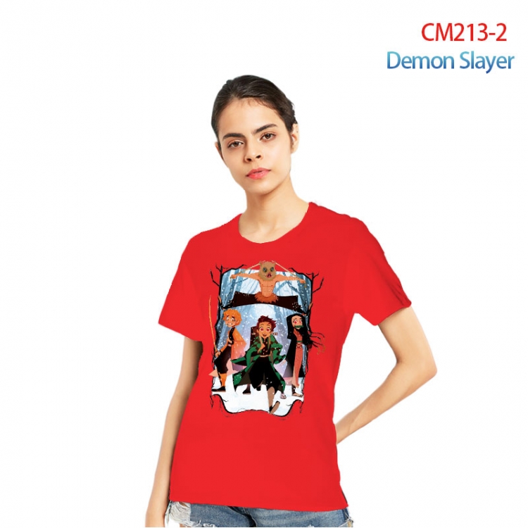 Demon Slayer Kimets Printed short-sleeved cotton T-shirt from S to 3XL  CM213-2