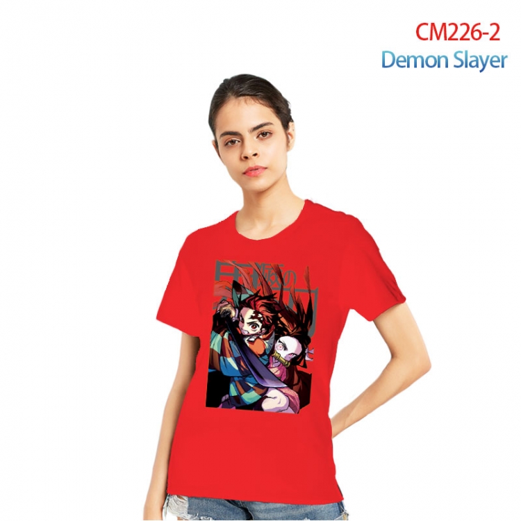 Demon Slayer Kimets Printed short-sleeved cotton T-shirt from S to 3XL  CM226-2