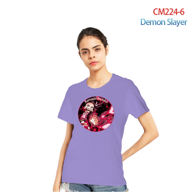 Demon Slayer Kimets Printed short-sleeved cotton T-shirt from S to 3XL  CM224-6