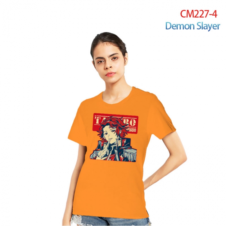 Demon Slayer Kimets Printed short-sleeved cotton T-shirt from S to 3XL   CM227-4