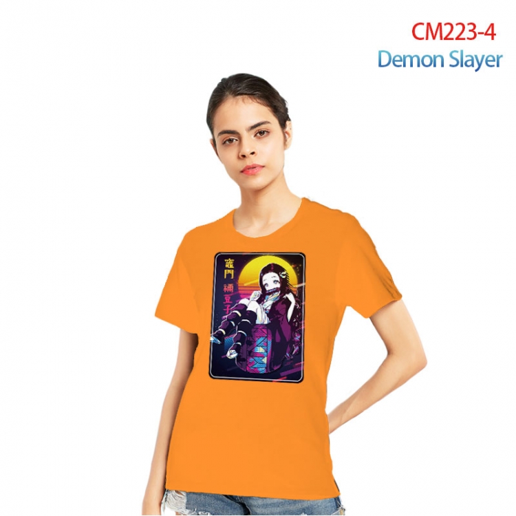 Demon Slayer Kimets Printed short-sleeved cotton T-shirt from S to 3XL  CM223-4