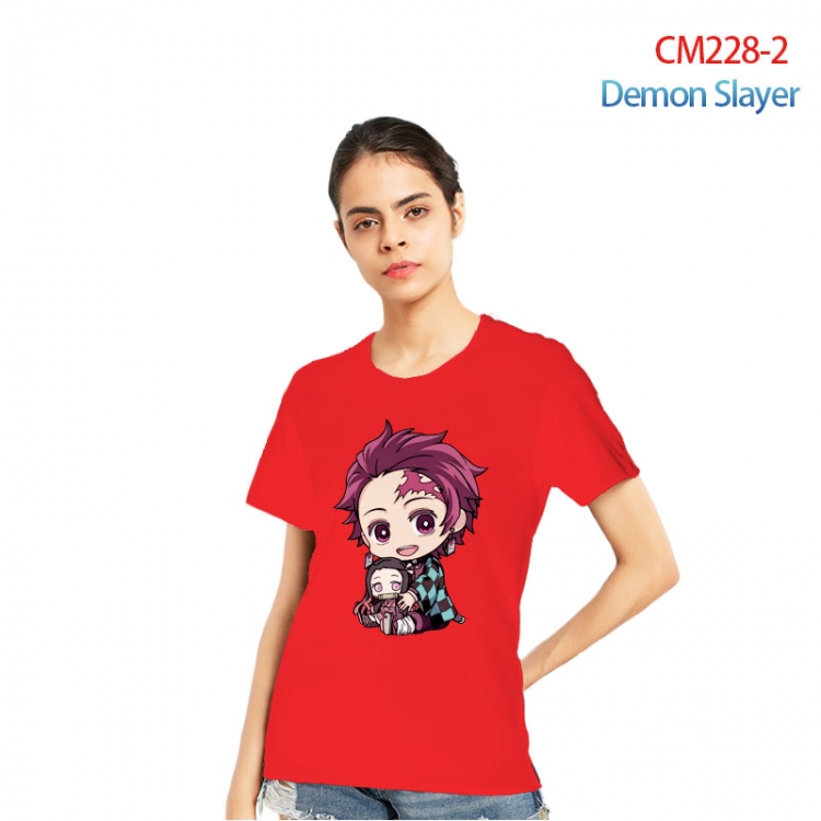 Demon Slayer Kimets Printed short-sleeved cotton T-shirt from S to 3XL  CM228-2