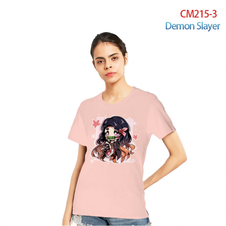 Demon Slayer Kimets Printed short-sleeved cotton T-shirt from S to 3XL  CM215-3