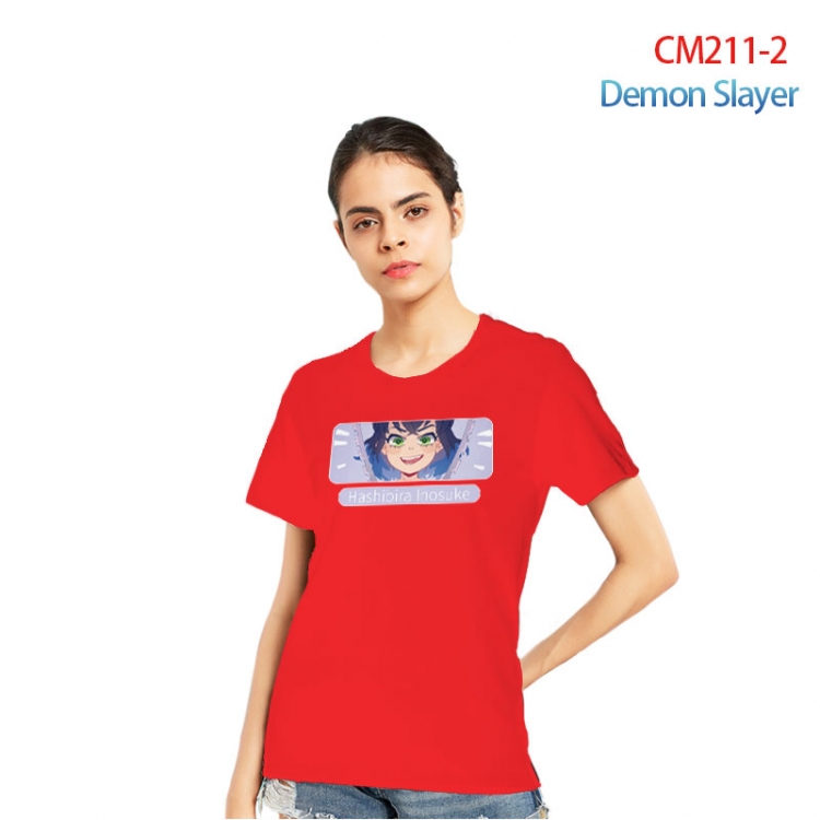 Demon Slayer Kimets Printed short-sleeved cotton T-shirt from S to 3XL  CM211-2