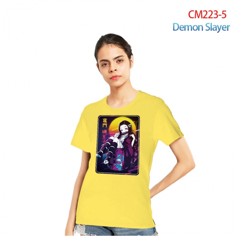 Demon Slayer Kimets Printed short-sleeved cotton T-shirt from S to 3XL  CM223-5