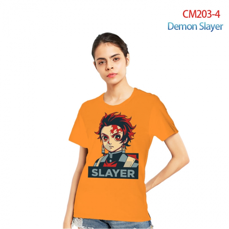 Demon Slayer Kimets Printed short-sleeved cotton T-shirt from S to 3XL  CM203-4