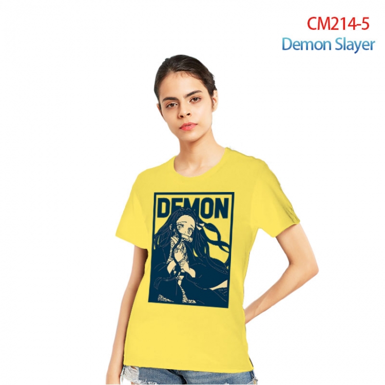 Demon Slayer Kimets Printed short-sleeved cotton T-shirt from S to 3XL  CM214-5