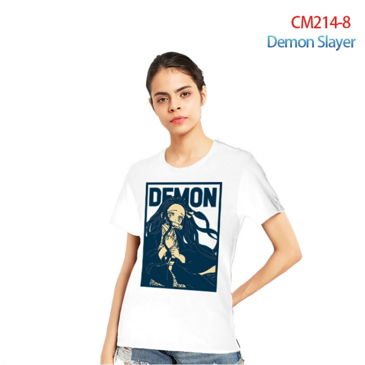 Demon Slayer Kimets Printed short-sleeved cotton T-shirt from S to 3XL  CM214-8