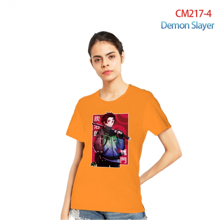 Demon Slayer Kimets Printed short-sleeved cotton T-shirt from S to 3XL  CM217-4