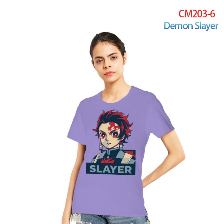 Demon Slayer Kimets Printed short-sleeved cotton T-shirt from S to 3XL  CM203-6