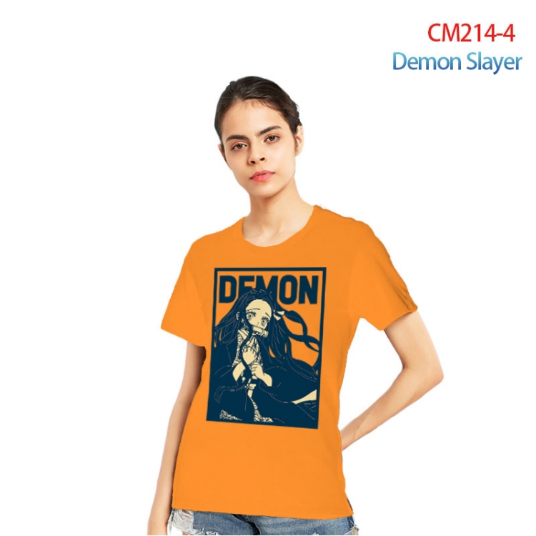 Demon Slayer Kimets Printed short-sleeved cotton T-shirt from S to 3XL   CM214-2