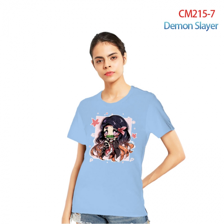 Demon Slayer Kimets Printed short-sleeved cotton T-shirt from S to 3XL  CM215-7