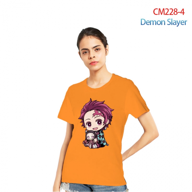 Demon Slayer Kimets Printed short-sleeved cotton T-shirt from S to 3XL CM228-4