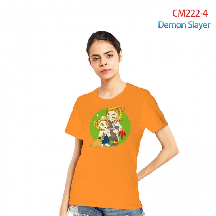 Demon Slayer Kimets Printed short-sleeved cotton T-shirt from S to 3XL CM222-4