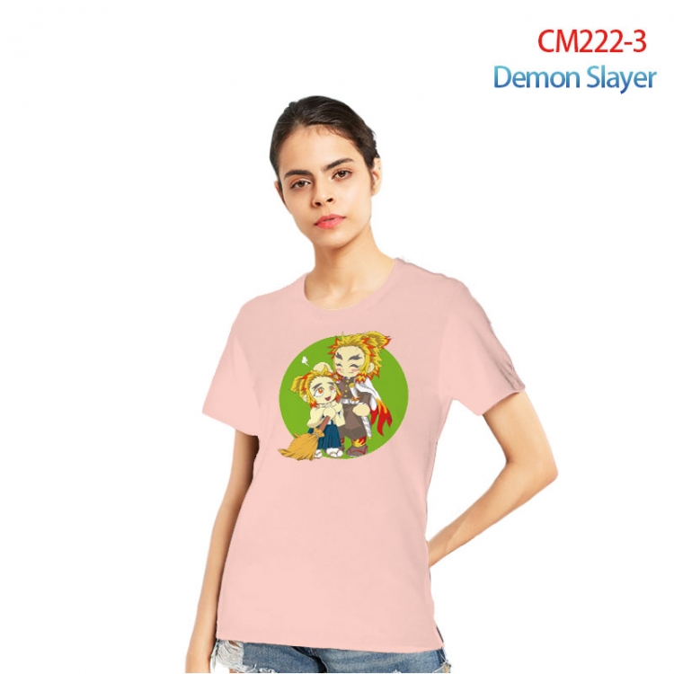 Demon Slayer Kimets Printed short-sleeved cotton T-shirt from S to 3XL CM222-3