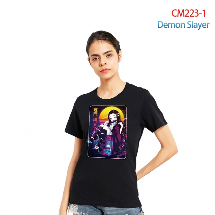 Demon Slayer Kimets Printed short-sleeved cotton T-shirt from S to 3XL CM223-1