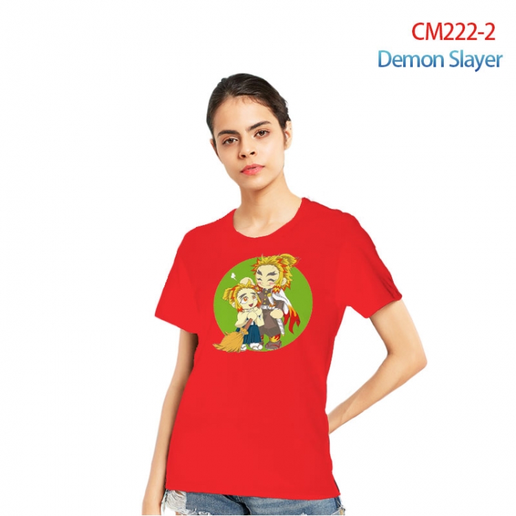 Demon Slayer Kimets Printed short-sleeved cotton T-shirt from S to 3XL  CM222-2