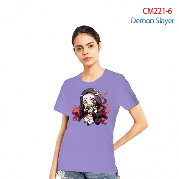 Demon Slayer Kimets Printed short-sleeved cotton T-shirt from S to 3XL CM221-6