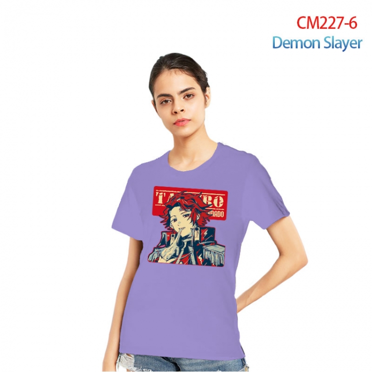 Demon Slayer Kimets Printed short-sleeved cotton T-shirt from S to 3XL CM227-6