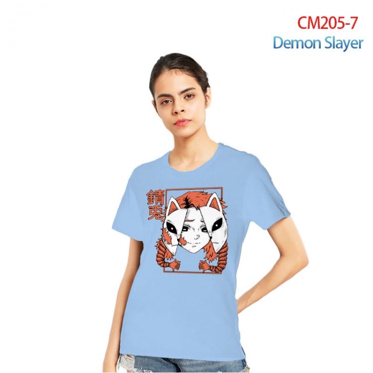 Demon Slayer Kimets Printed short-sleeved cotton T-shirt from S to 3XL CM205-7