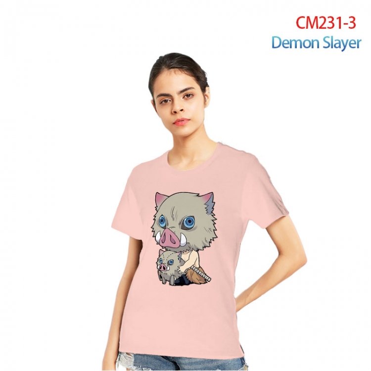 Demon Slayer Kimets Printed short-sleeved cotton T-shirt from S to 3XL CM231-3
