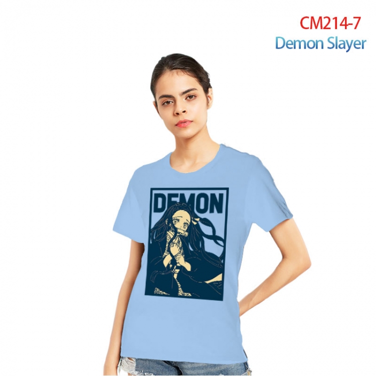 Demon Slayer Kimets Printed short-sleeved cotton T-shirt from S to 3XL  CM214-7