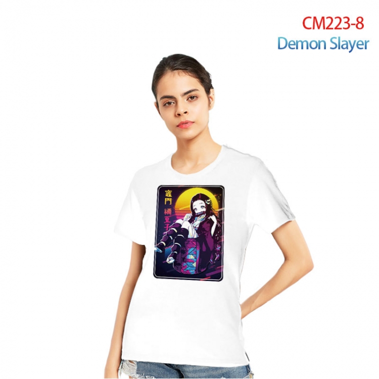 Demon Slayer Kimets Printed short-sleeved cotton T-shirt from S to 3XL CM223-8