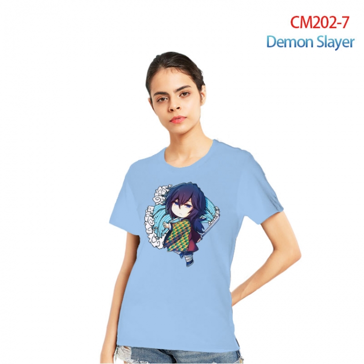 Demon Slayer Kimets Printed short-sleeved cotton T-shirt from S to 3XL CM202-7