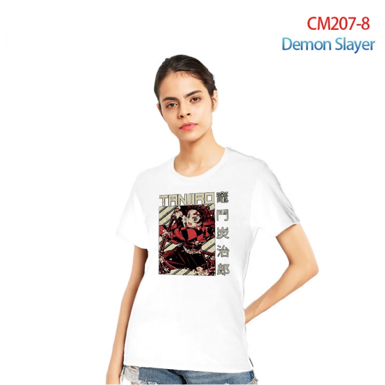 Demon Slayer Kimets Printed short-sleeved cotton T-shirt from S to 3XL CM207-8