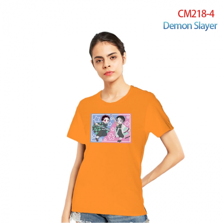 Demon Slayer Kimets Printed short-sleeved cotton T-shirt from S to 3XL CM218-4