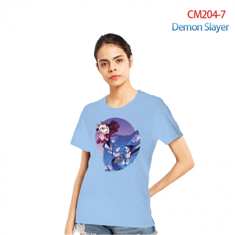 Demon Slayer Kimets Printed short-sleeved cotton T-shirt from S to 3XL CM204-7