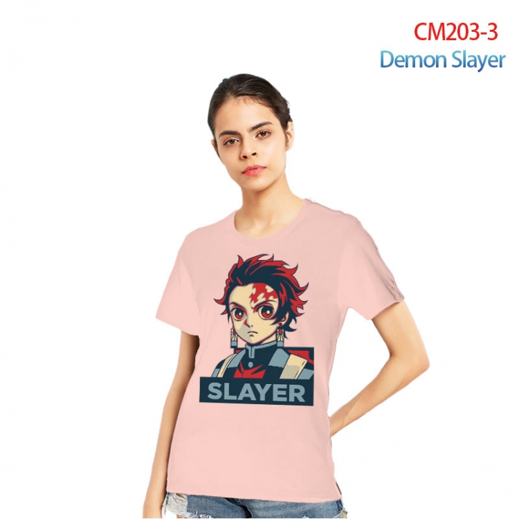 Demon Slayer Kimets Printed short-sleeved cotton T-shirt from S to 3XL  CM203-3