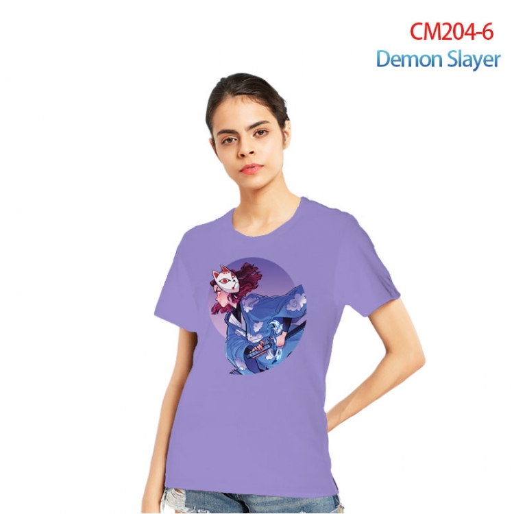 Demon Slayer Kimets Printed short-sleeved cotton T-shirt from S to 3XL CM204-6